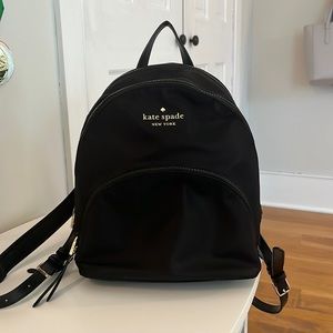 Black Kate Spade mini backpack